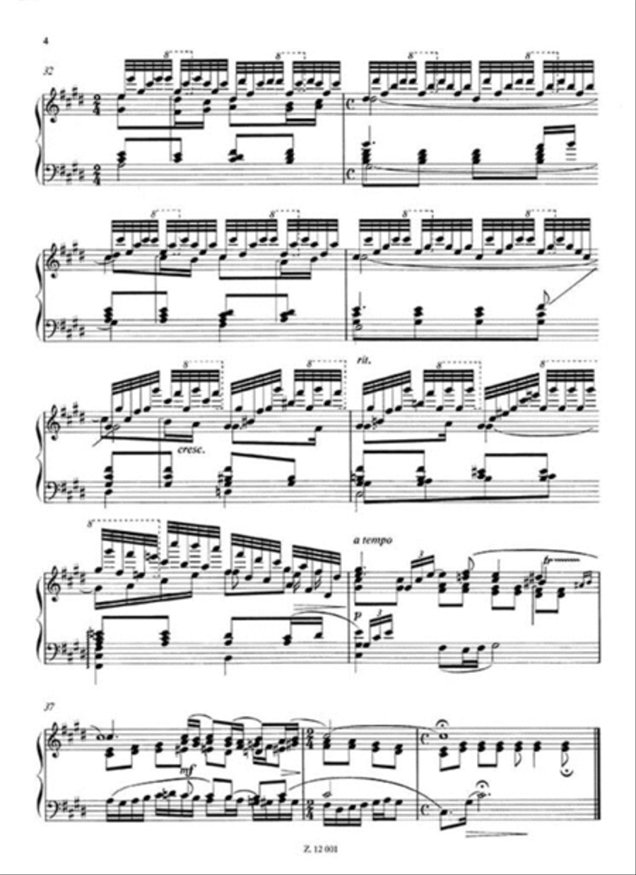 Vocalise op. 34, no 14 Piano Solo scores gallery preview page 5