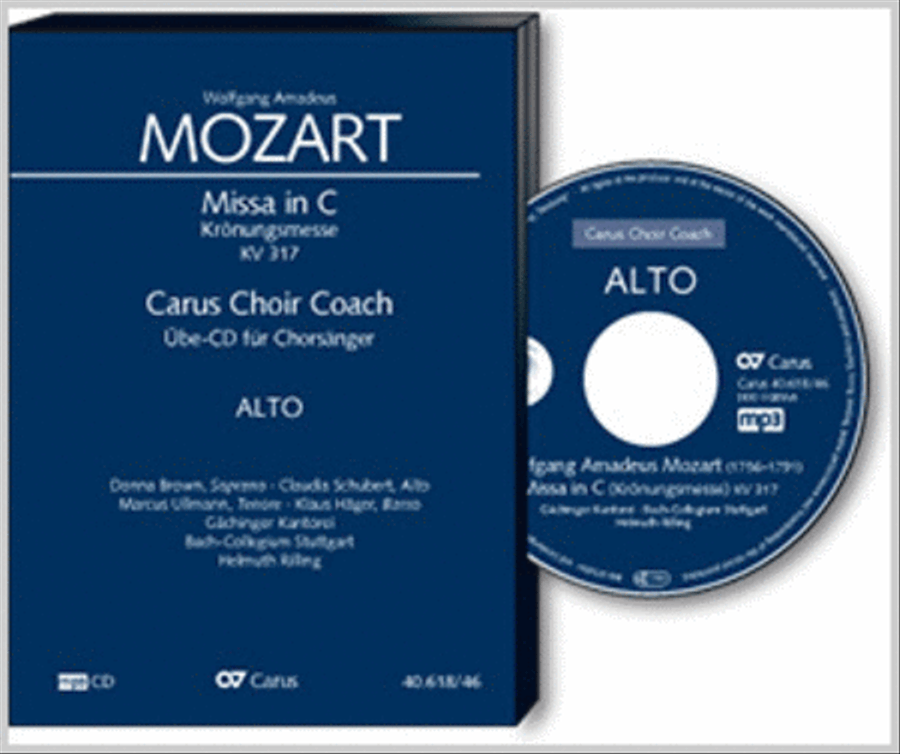 Missa in C (Coronation Mass). Carus Choir Coach - Alto 4-Part scores gallery preview page 1