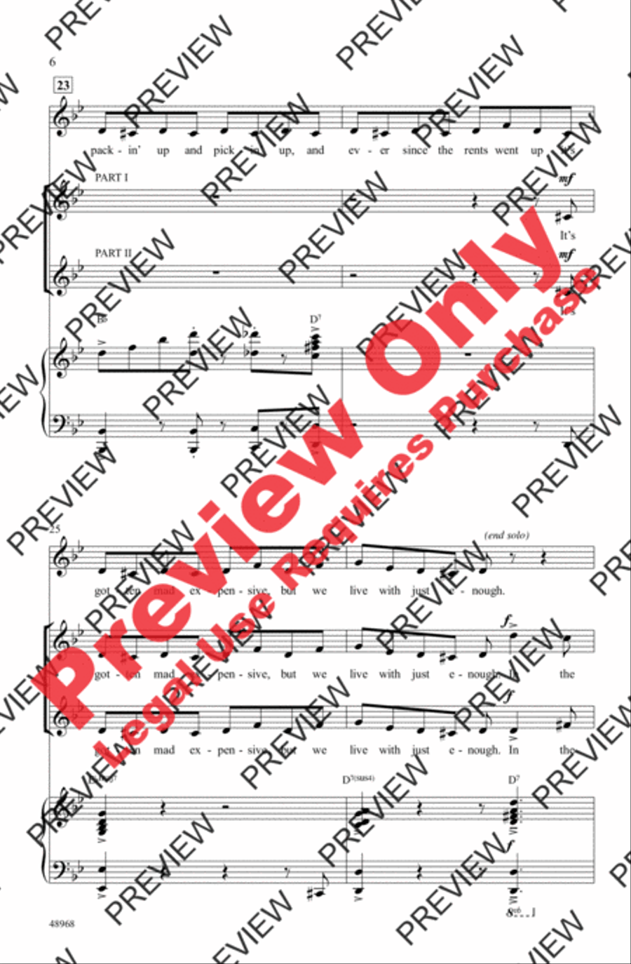 In the Heights (Choral Highlights) 2-Part scores gallery preview page 6