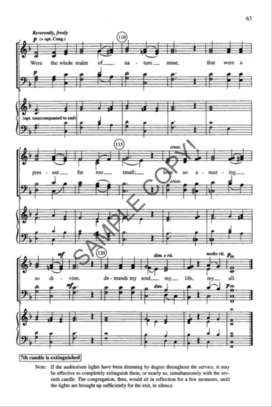 Shadow of the Cross 4-Part scores gallery preview page 49