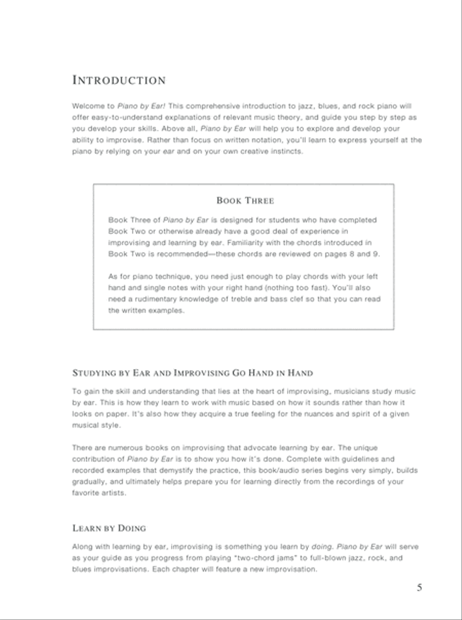 Play Jazz, Blues, & Rock Piano by Ear Book Three Piano Method scores gallery preview page 6