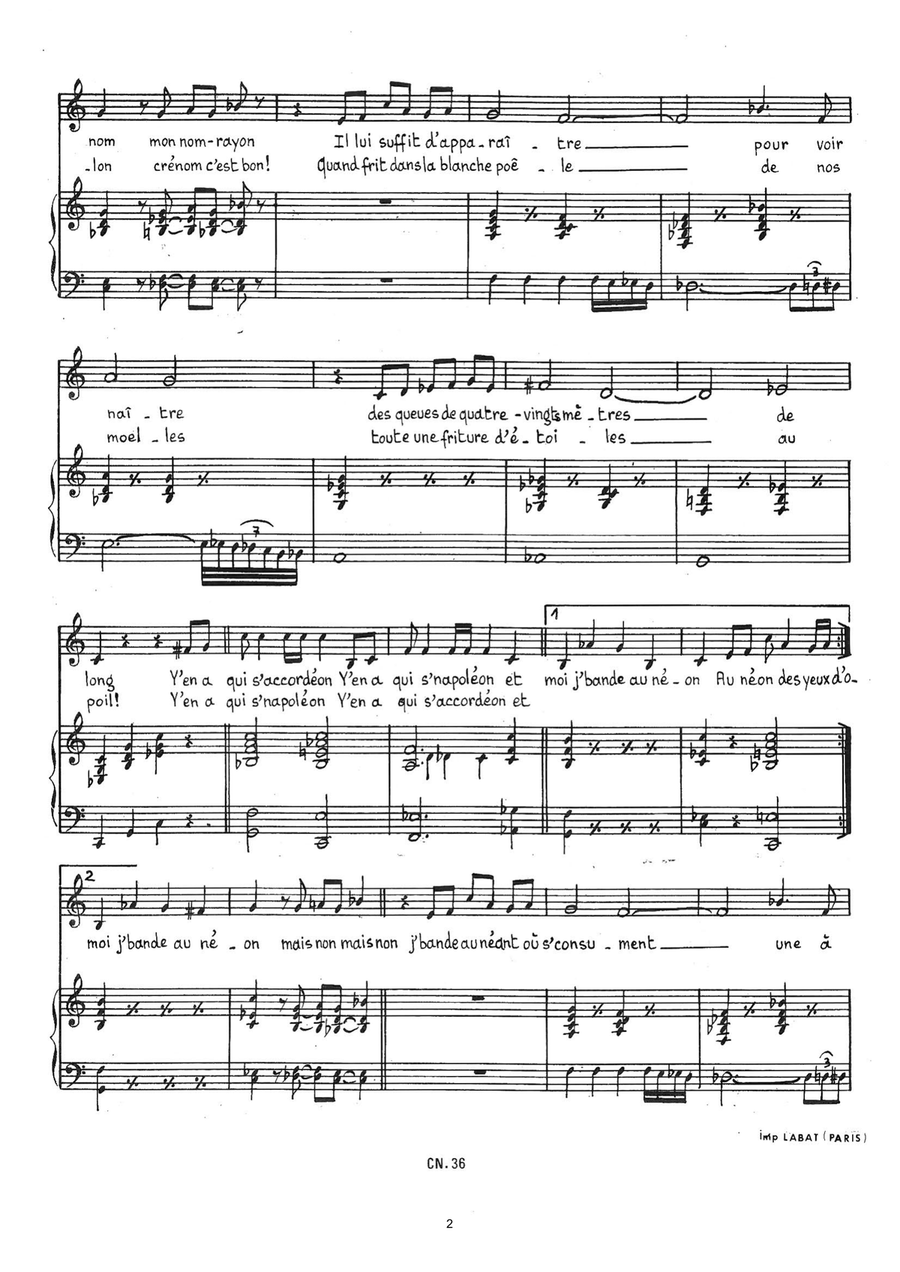 Bandoneon Piano, Vocal scores gallery preview page 2