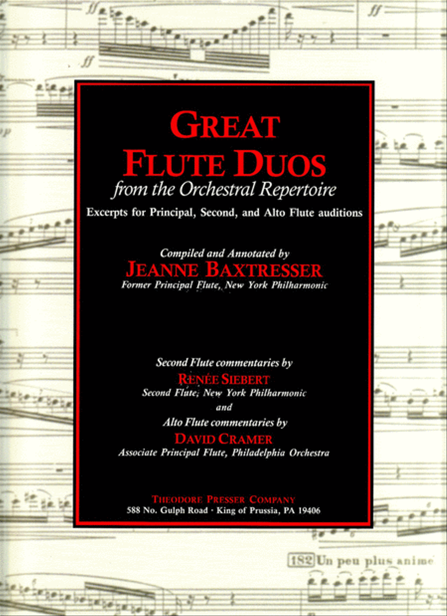 Great Flute Duos From the Orchestral Repertoire Flute Duet scores gallery preview page 1