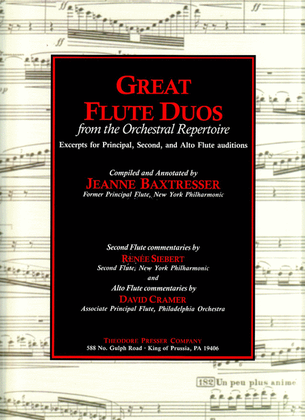 Book cover for Great Flute Duos From the Orchestral Repertoire