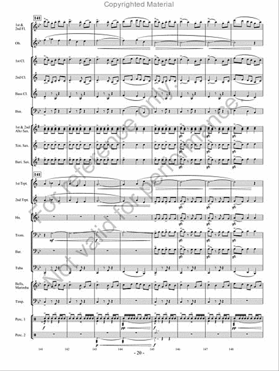 The Phantom Herd Concert Band scores gallery preview page 19