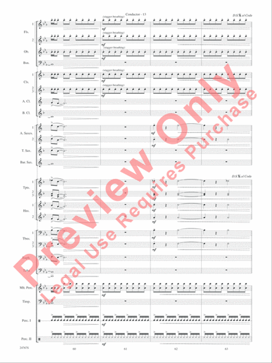 Rails West! (A Tale of the Odessa Puddle Jumper) Concert Band scores gallery preview page 16