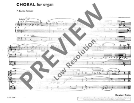 Choral for Organ