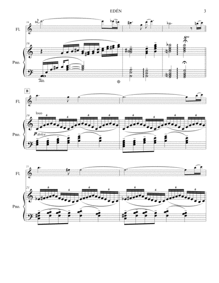 EDEN (An Exotic Fantasy), Op. 1 for flute and piano image number null