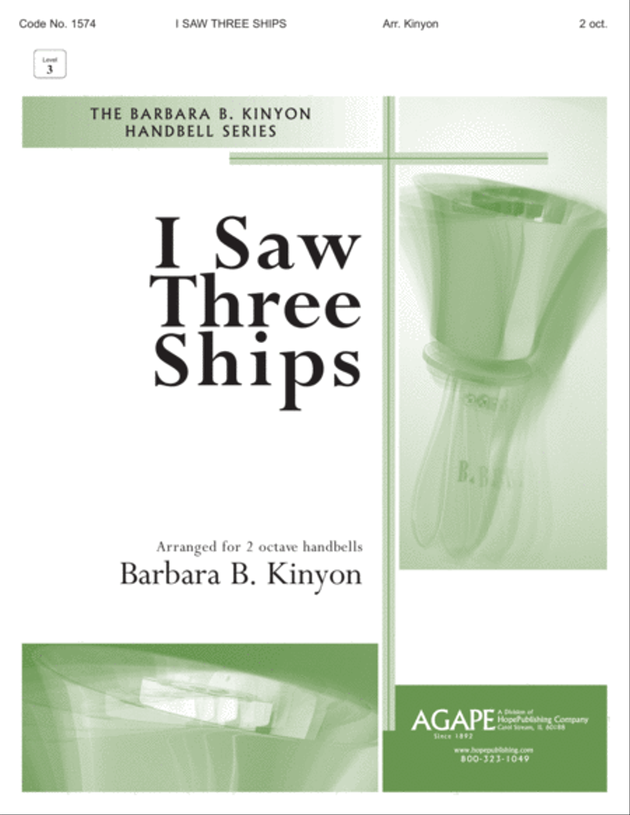 I Saw Three Ships Handbell Choir scores gallery preview page 1