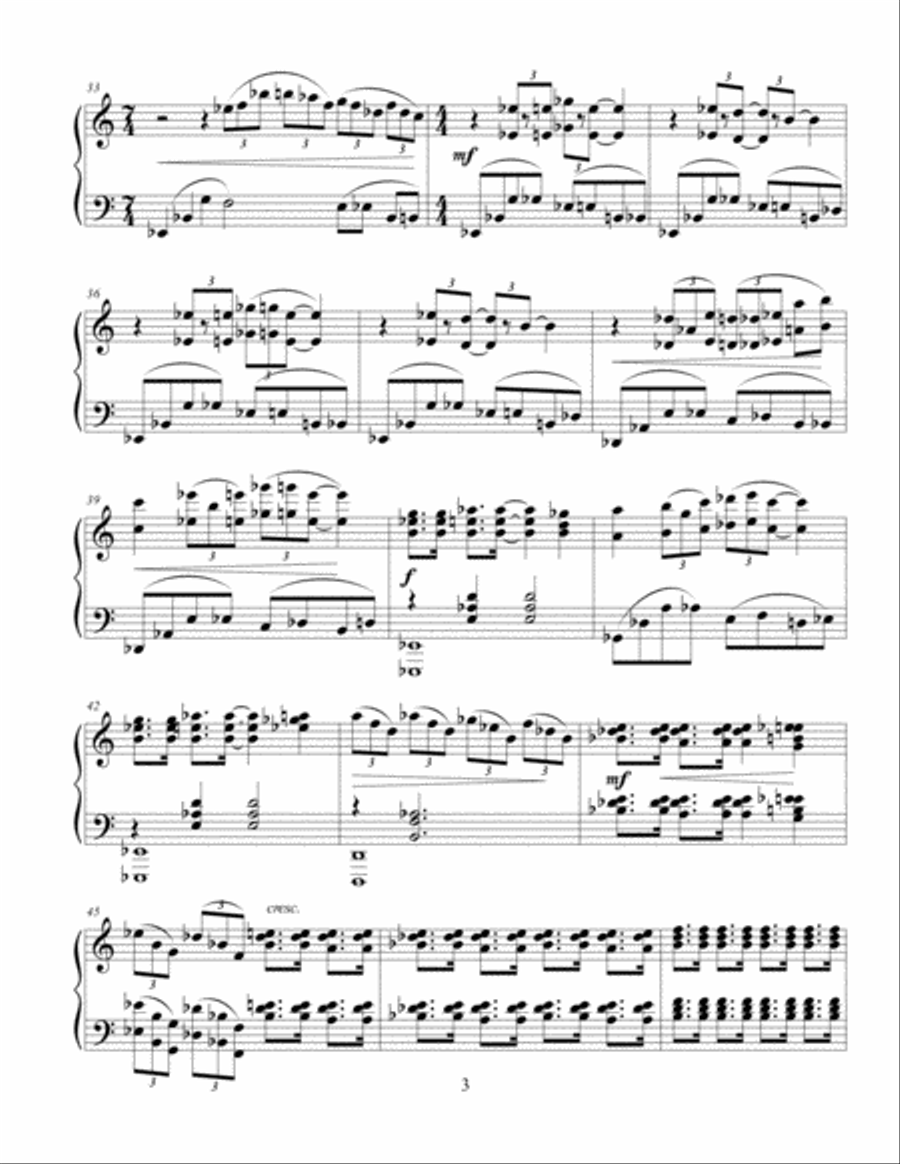 Desert Dance Piano Solo scores gallery preview page 3