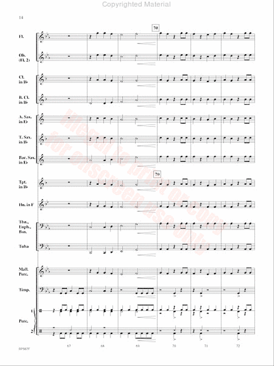 Aftershock Concert Band scores gallery preview page 15