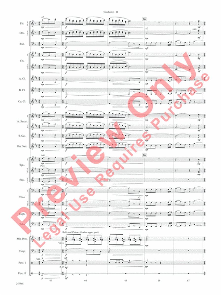 Wassail Concert Band scores gallery preview page 15