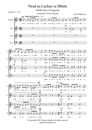 Nead na Lachan sa Mhúta (SATB a cappella)