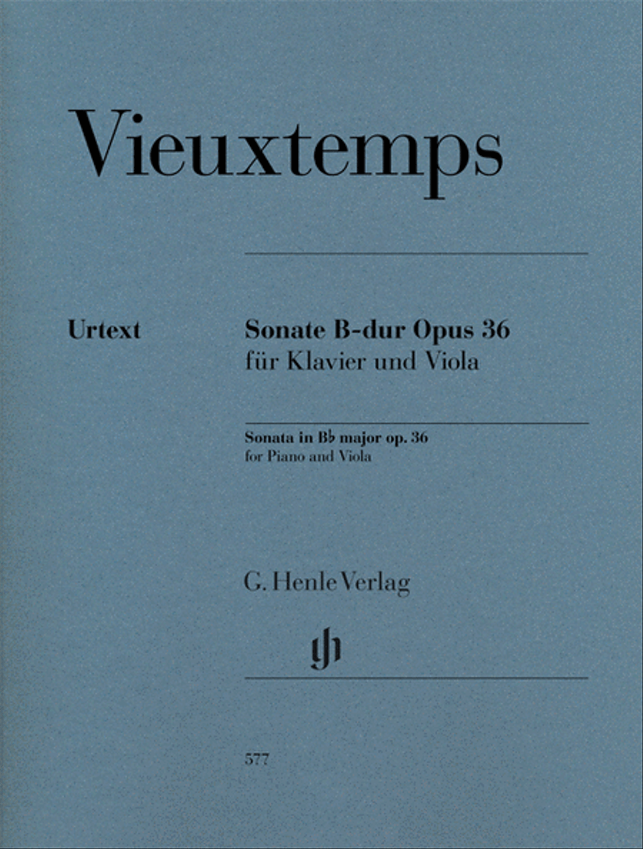 Viola Sonata in B-Flat Major, Op. 36 Piano Accompaniment scores gallery preview page 1