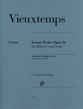 Book cover for Viola Sonata in B-Flat Major, Op. 36