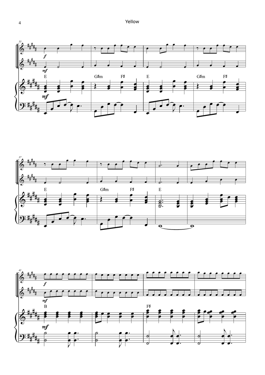 Yellow Woodwind Duet scores gallery preview page 4