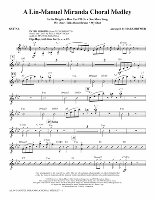 A Lin-Manuel Miranda Choral Medley (arr. Mark Brymer) - Guitar