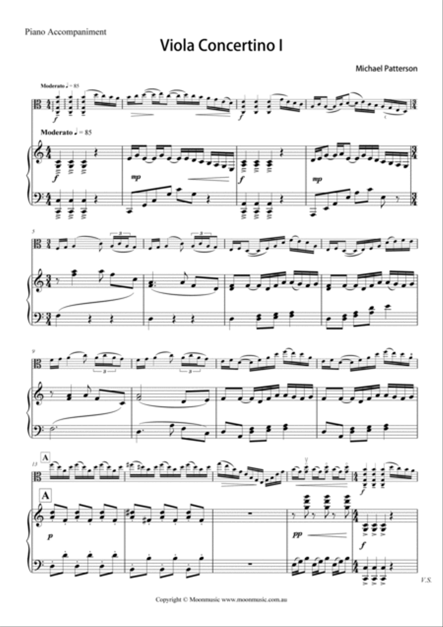 Viola Concertino 1 Viola scores gallery preview page 4