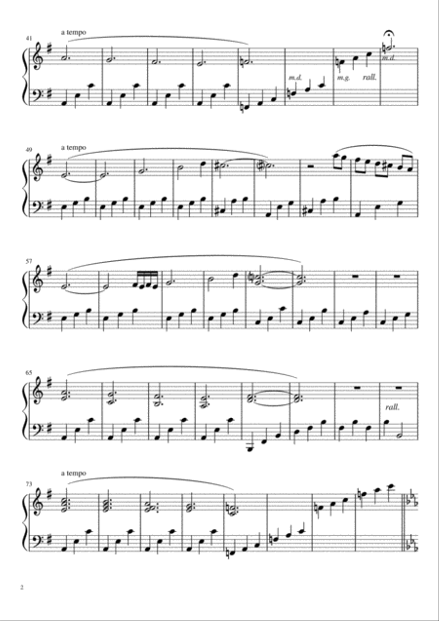 Nocturnia No3 Abismo Anhumas Piano Solo scores gallery preview page 2