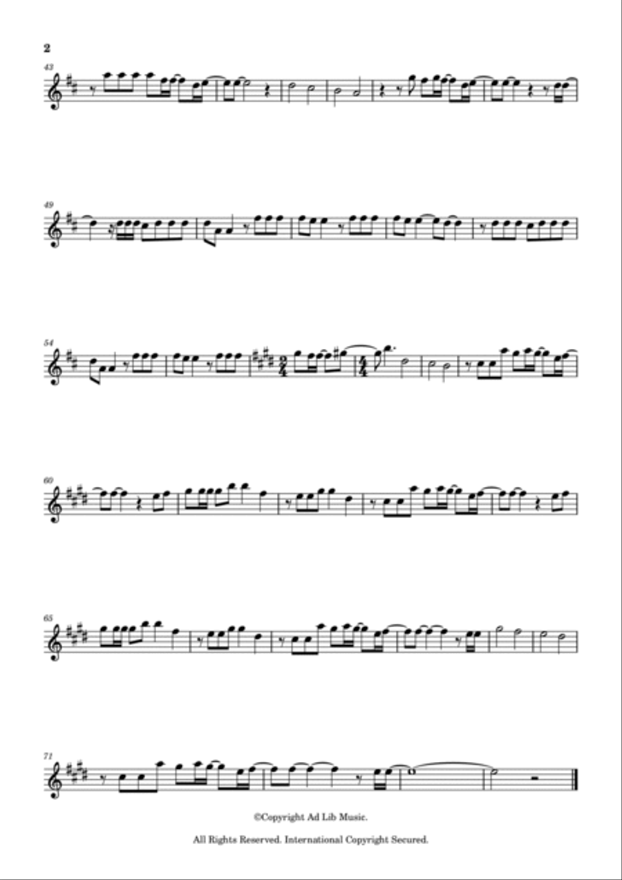 Beautiful In White Violin Solo scores gallery preview page 2