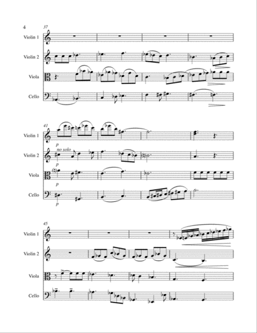 VIENNA STRING QUARTET String Quartet scores gallery preview page 4