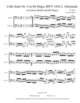 Cello Suite No. 4, BWV 1010: 2. Allemande