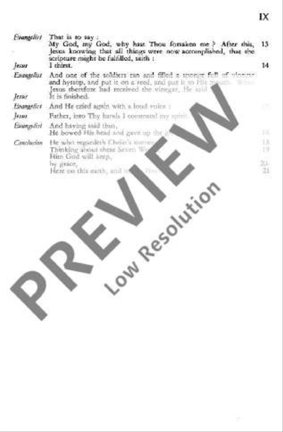 The Seven Words of Jesus Christi Choir scores gallery preview page 10