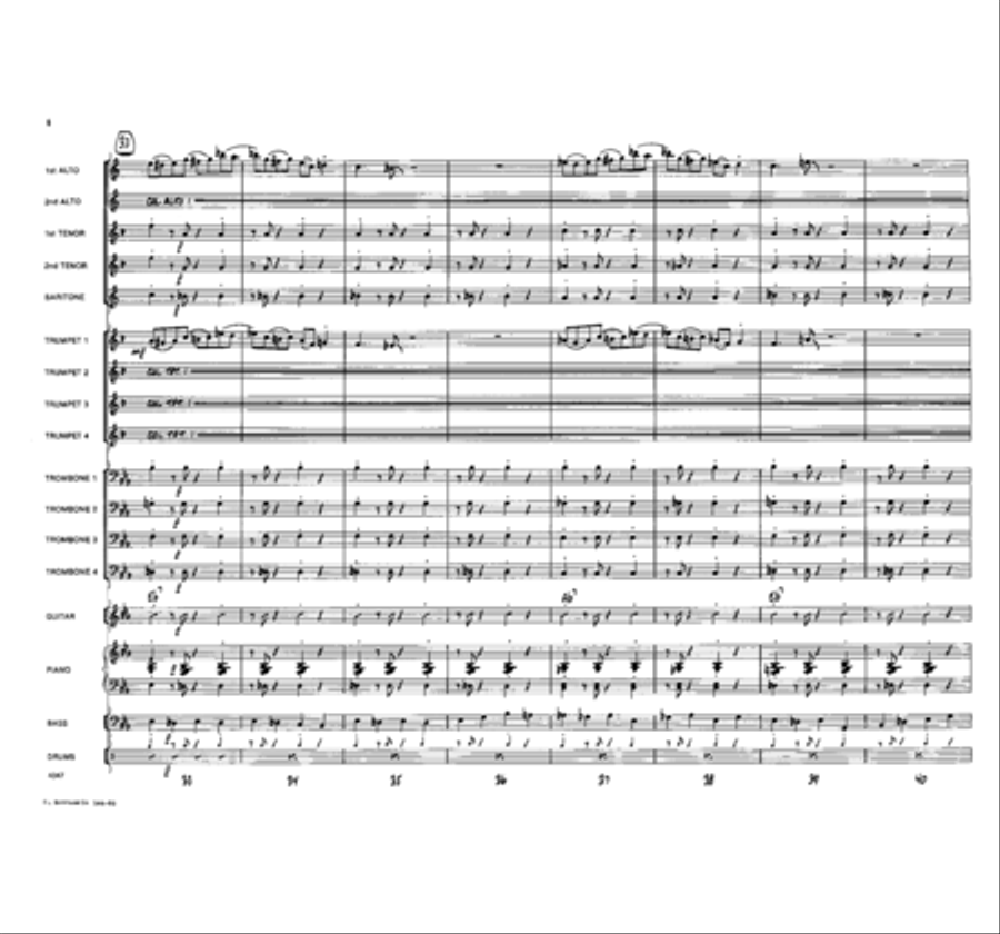 Rollin' With the Punches Rollin' With the Punches Jazz Ensemble scores gallery preview page 6