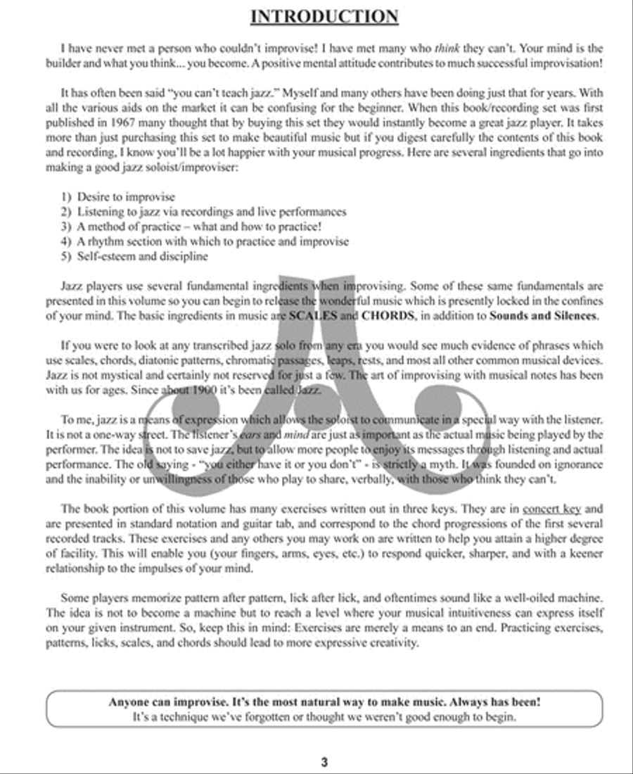 Volume 1 For Guitar - How To Play Jazz & Improvise Electric Guitar scores gallery preview page 4