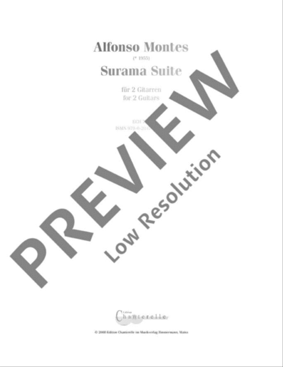 Surama Suite Classical Guitar scores gallery preview page 2