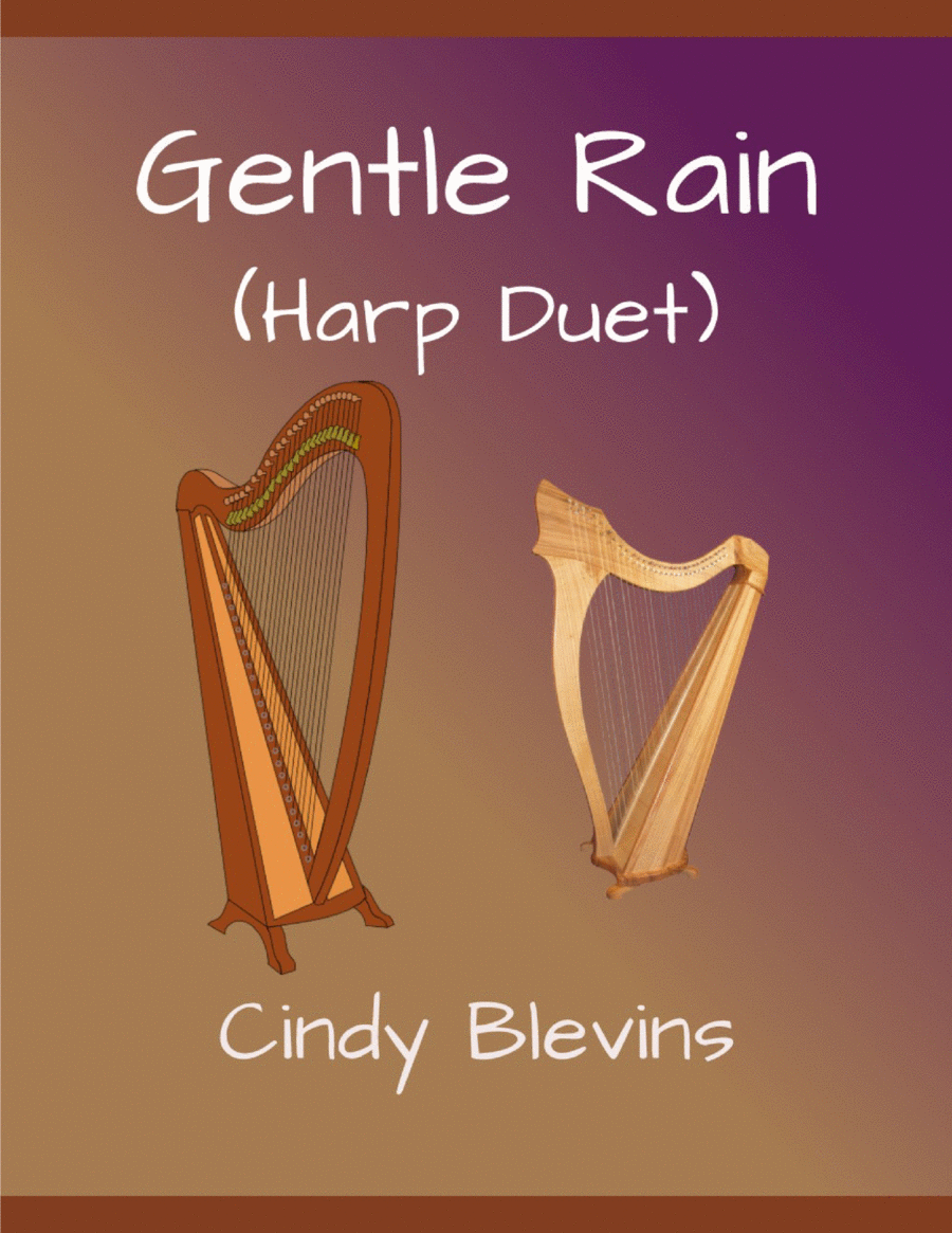 Gentle Rain, for Harp Duet Harp scores gallery preview page 1