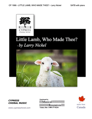 Little Lamb Who Made Thee