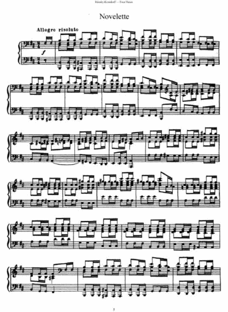 Nikolai Rimsky-Korsakoff - Four Pieces Impromptu