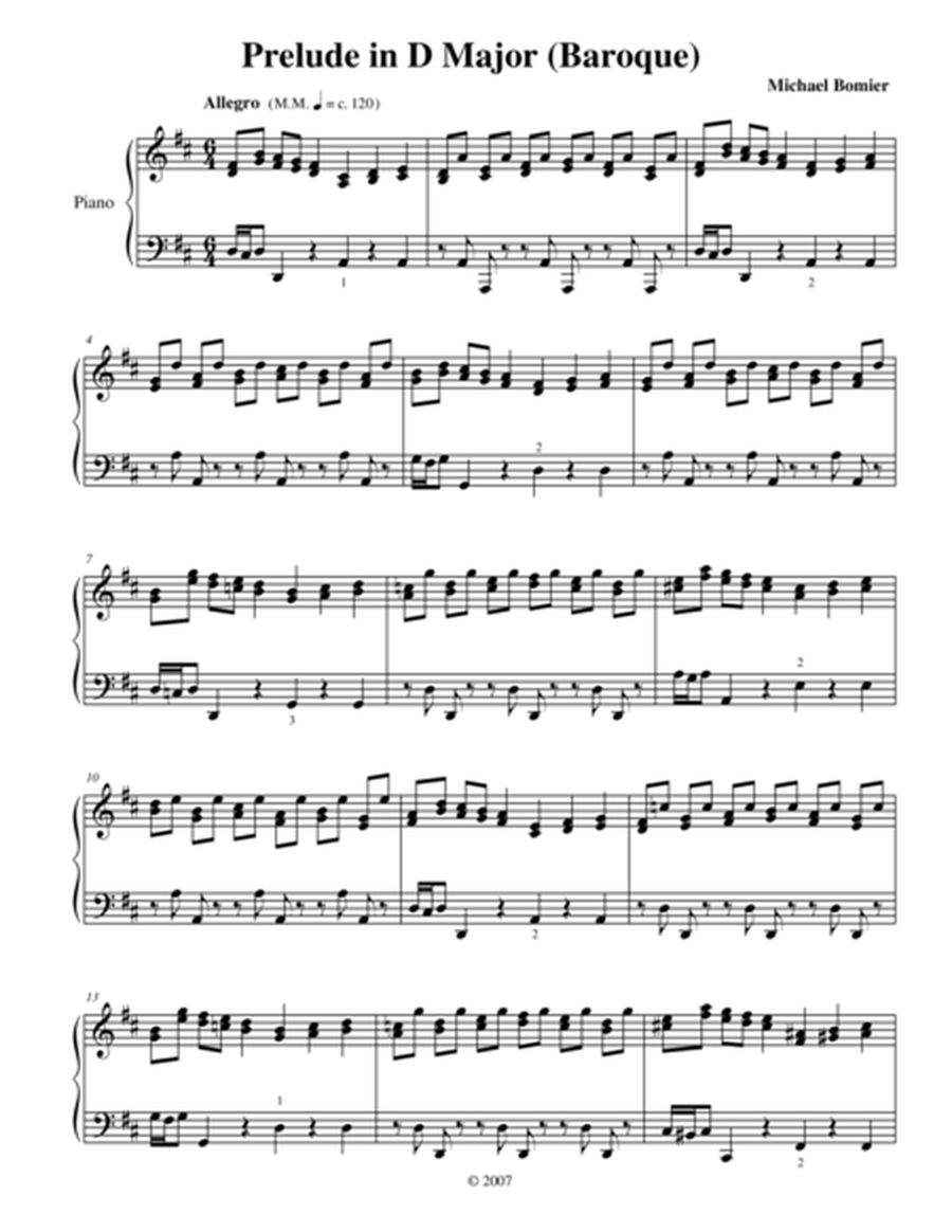 Prelude No.5 in D Major from 24 Preludes image number null