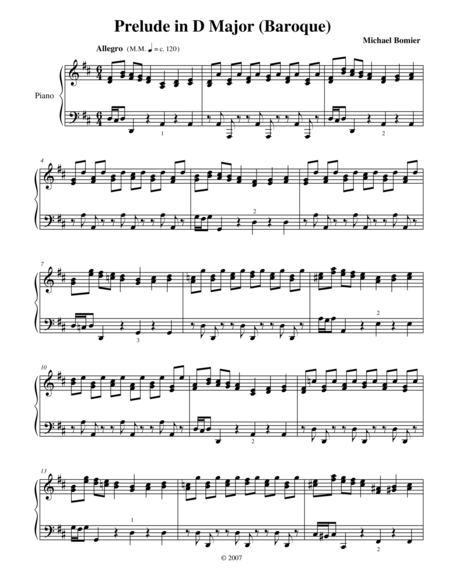 Prelude No.5 in D Major from 24 Preludes image number null
