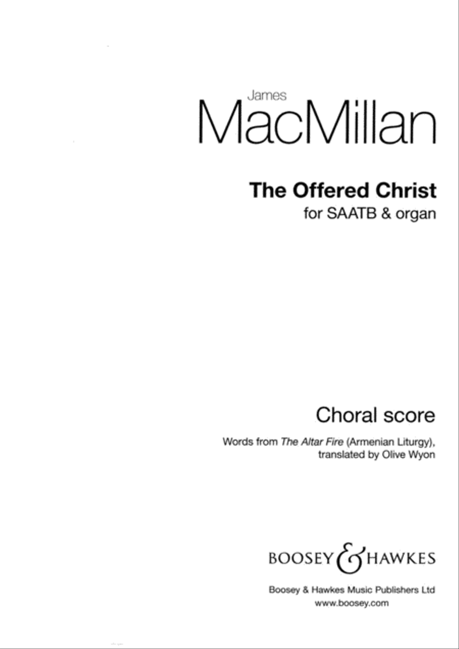 Book cover for The Offered Christ