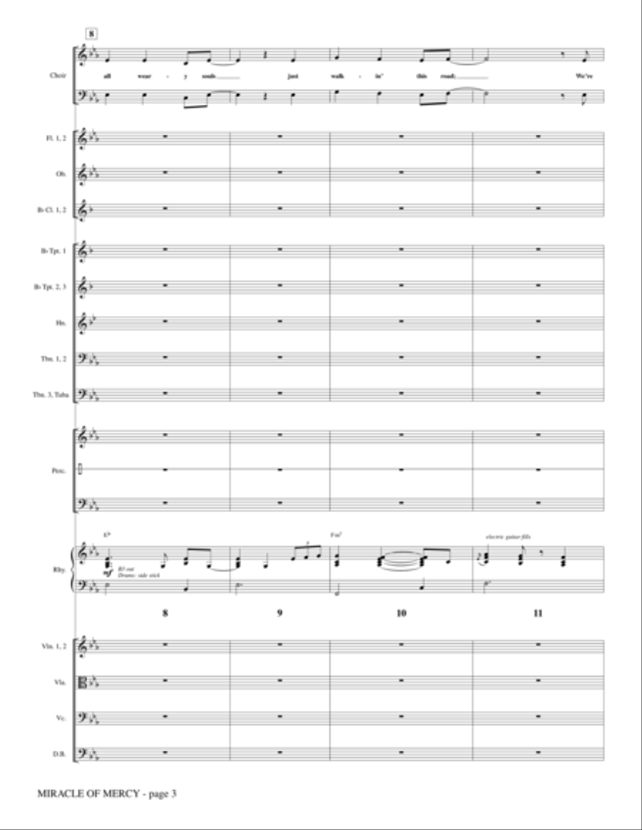 Miracle of Mercy - Full Score Choir scores gallery preview page 3