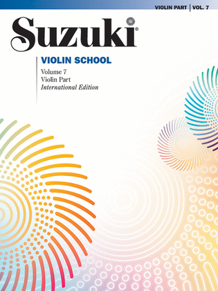 Book cover for Suzuki Violin School, Volume 7