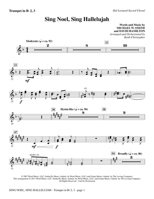 Sing Noel, Sing Hallelujah - Bb Trumpet 2,3