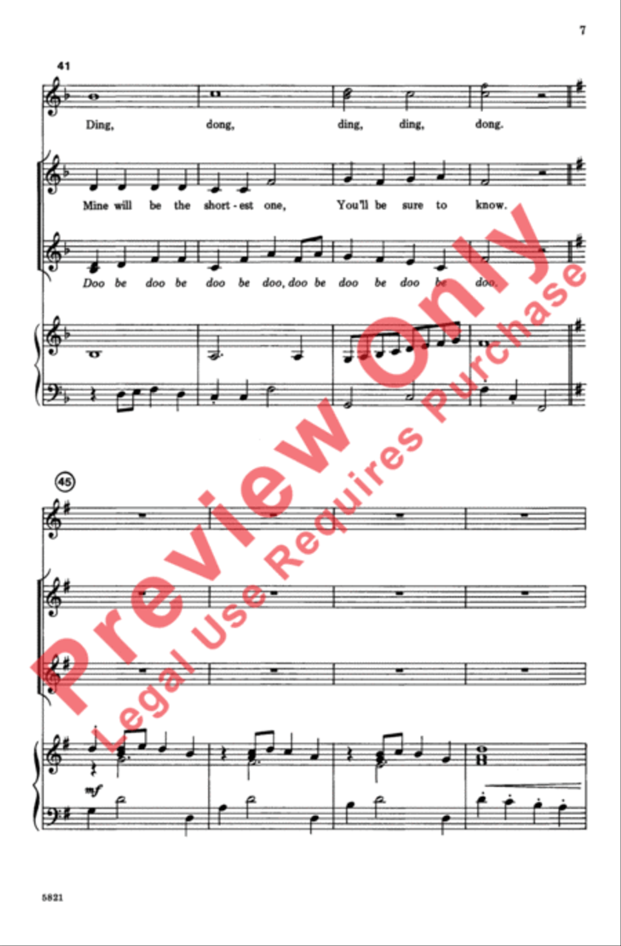 St. Nick at Night (Jolly Old St. Nicholas) 2-Part scores gallery preview page 7
