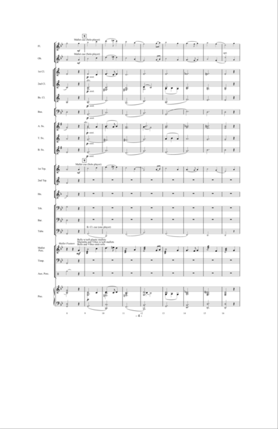 A Peaceful Christmas Concert Band scores gallery preview page 3