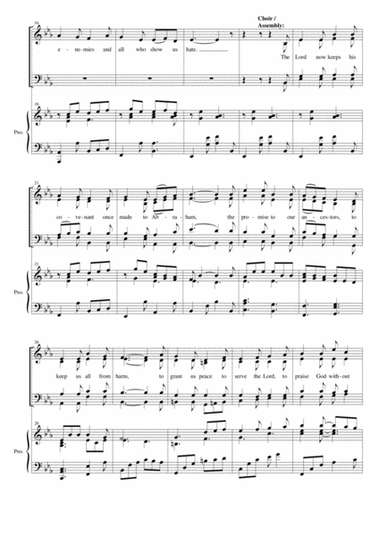 Canticle of Zachary 4-Part - Digital Sheet Music