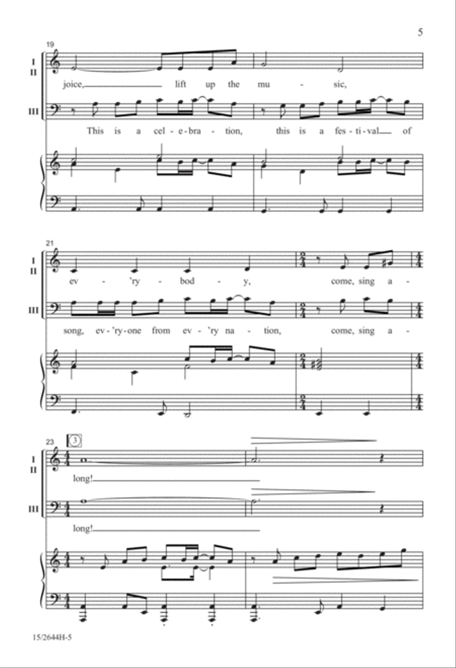 This Is a Celebration! 3-Part scores gallery preview page 5