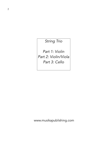 Carols for Three - Fifteen Traditional Carols for String Trio image number null