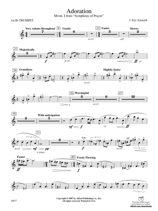 Adoration (Movement 1 from Symphony of Prayer): 1st B-flat Trumpet