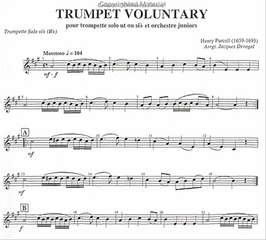 Trumpet Voluntary Trumpet Voluntary Trumpet Solo scores gallery preview page 2