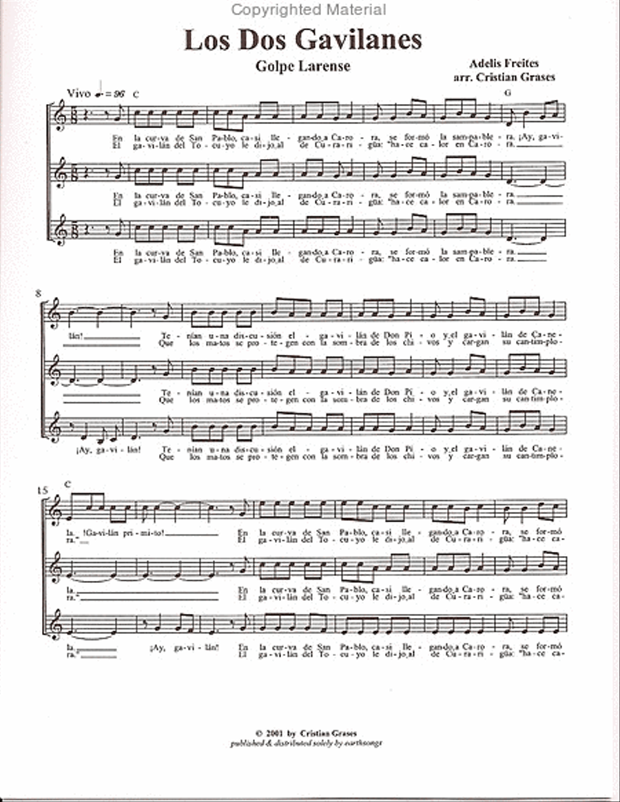 los dos gavilanes SSA scores gallery preview page 2