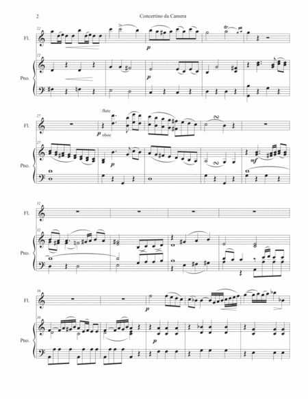 Concertino da Camera by Antonio Salieri, Mmt. II (oboe and piano) image number null