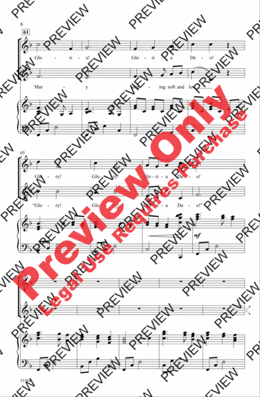 A Christmas Canon A Christmas Canon 3-Part scores gallery preview page 6