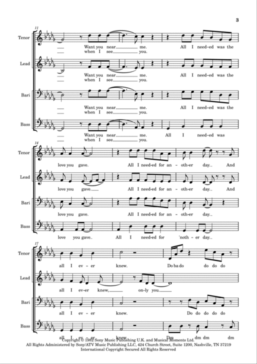 Only You SSA scores gallery preview page 3